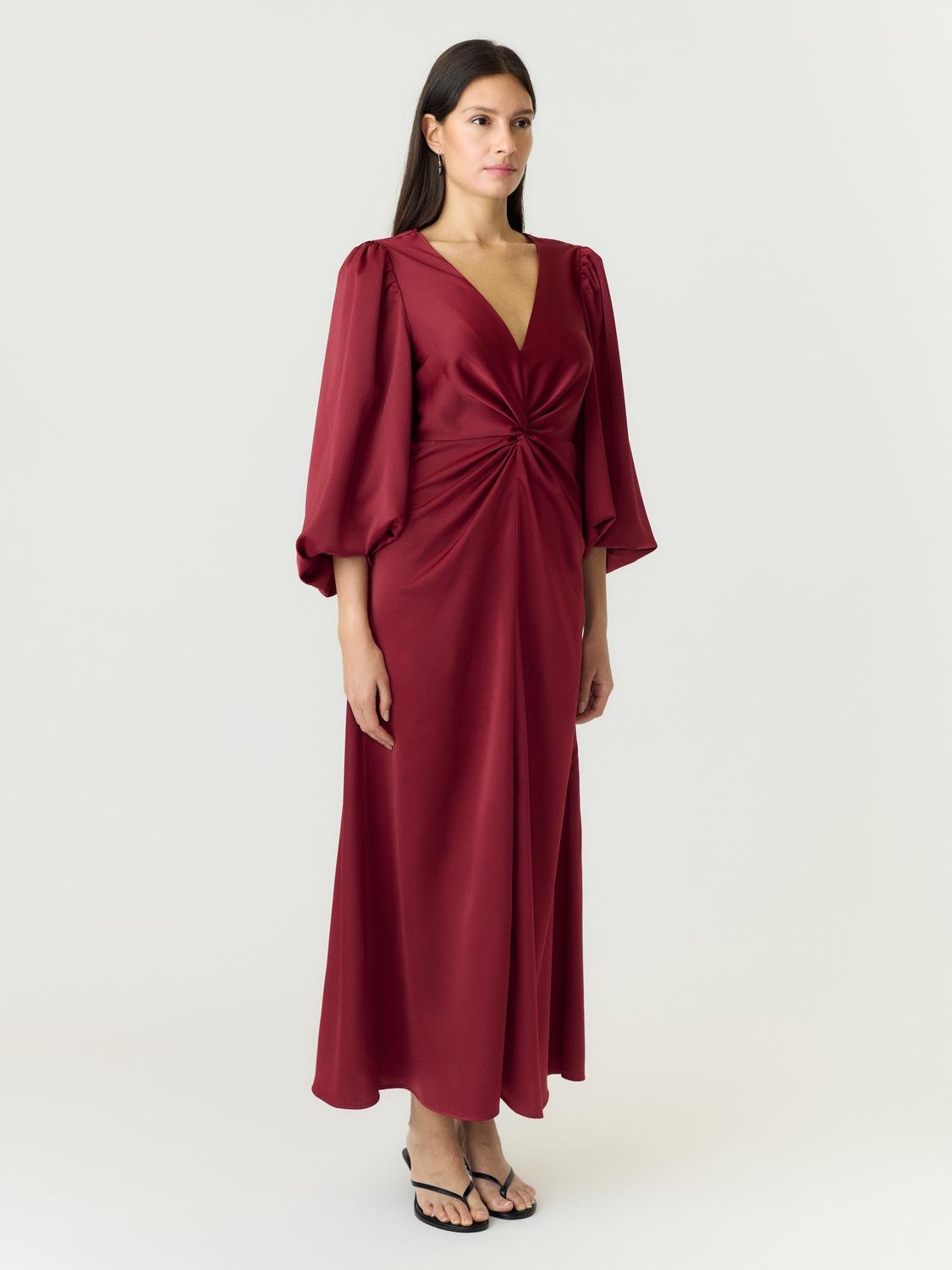 YASTHEA Long Dress - Tibetan Red - VERO MODA & VILA Bergvik